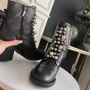 ZARA pearl boots